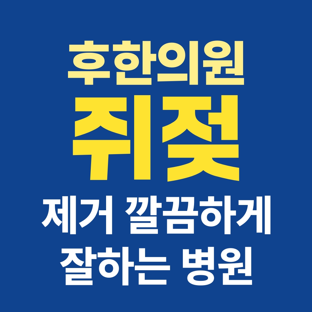 춘천쥐젖제거