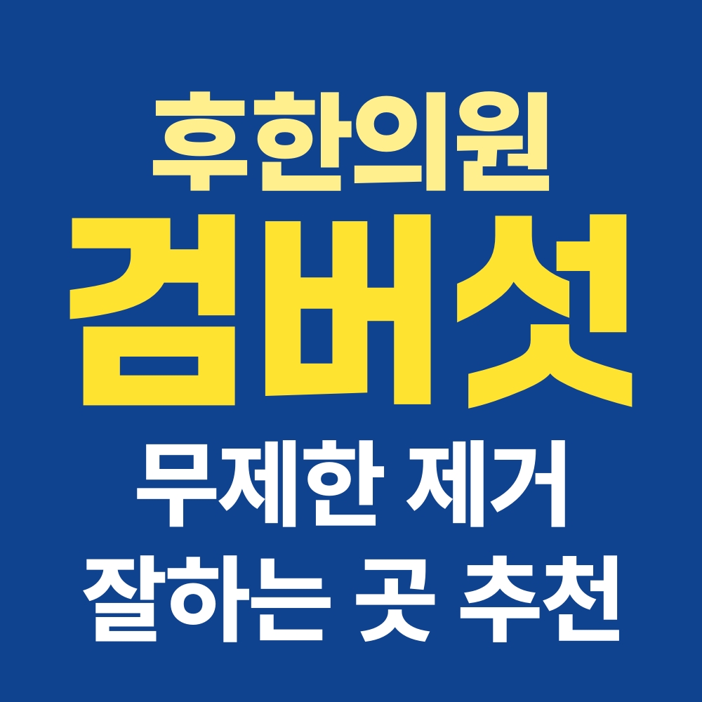 춘천검버섯제거